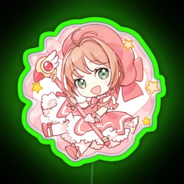 Cardcaptor Chibi Sakura Chan RGB Neon Sign