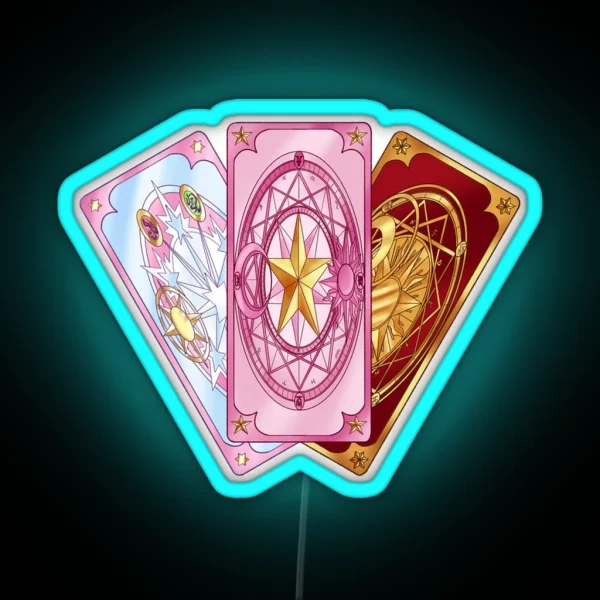 Cardcaptor Sakura Cards RGB Neon Sign