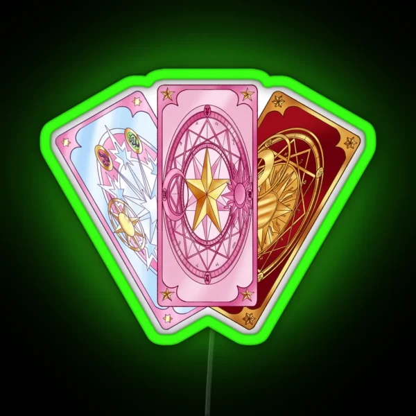 Cardcaptor Sakura Cards RGB Neon Sign