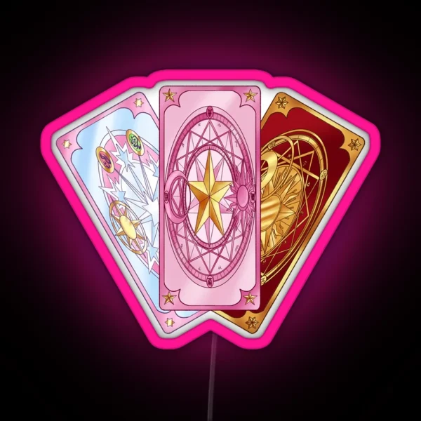 Cardcaptor Sakura Cards RGB Neon Sign