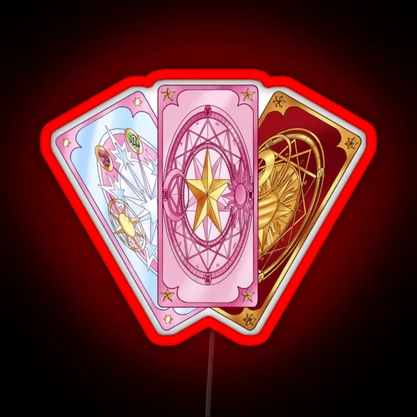 Cardcaptor Sakura Cards RGB Neon Sign
