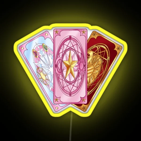Cardcaptor Sakura Cards RGB Neon Sign