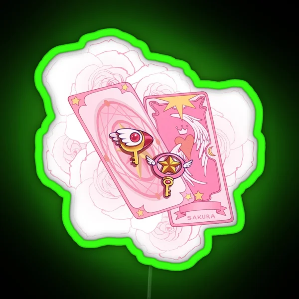 Cardcaptor Sakura Dream Wand RGB Neon Sign