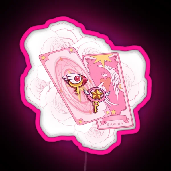 Cardcaptor Sakura Dream Wand RGB Neon Sign
