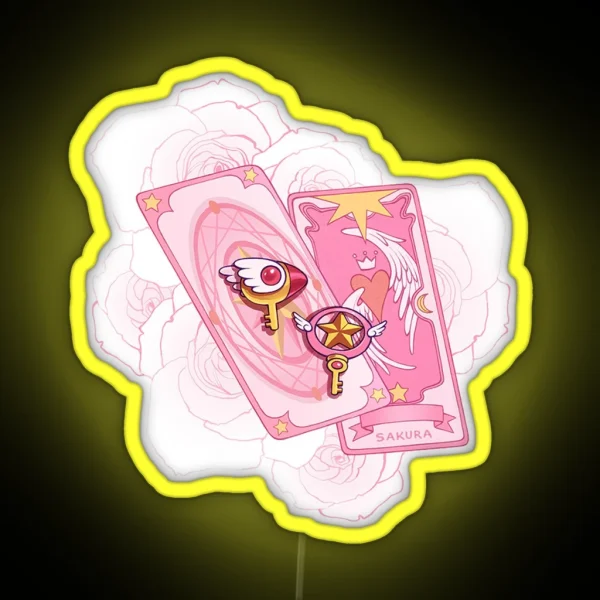 Cardcaptor Sakura Dream Wand RGB Neon Sign