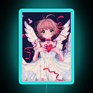 Cardcaptor Sakura Magical Heart Of Angel RGB Neon Sign