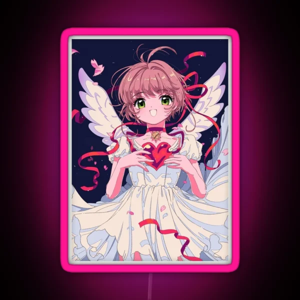 Cardcaptor Sakura Magical Heart Of Angel RGB Neon Sign