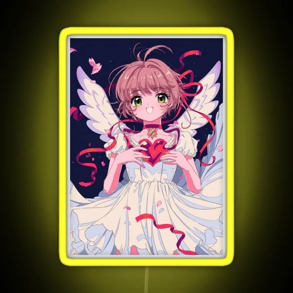 Cardcaptor Sakura Magical Heart Of Angel RGB Neon Sign