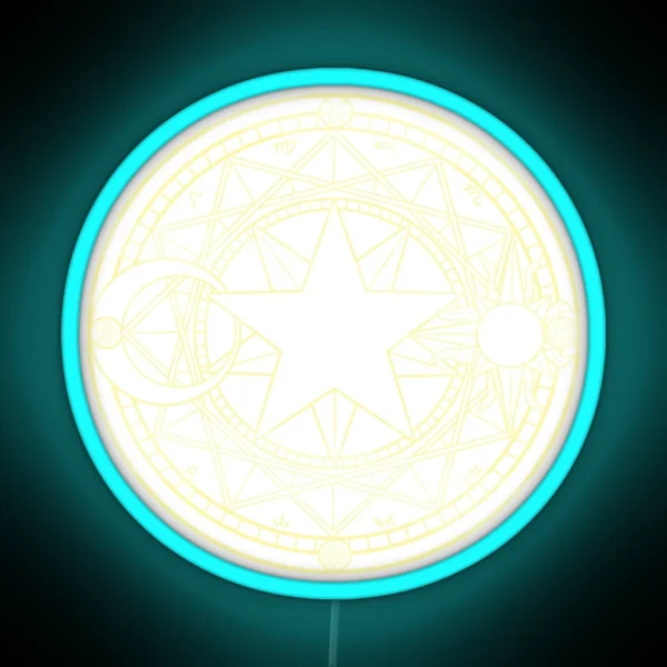 Cardcaptor Sakura Star Crest RGB Neon Sign