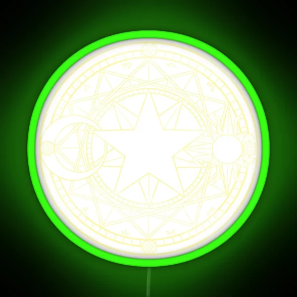 Cardcaptor Sakura Star Crest RGB Neon Sign