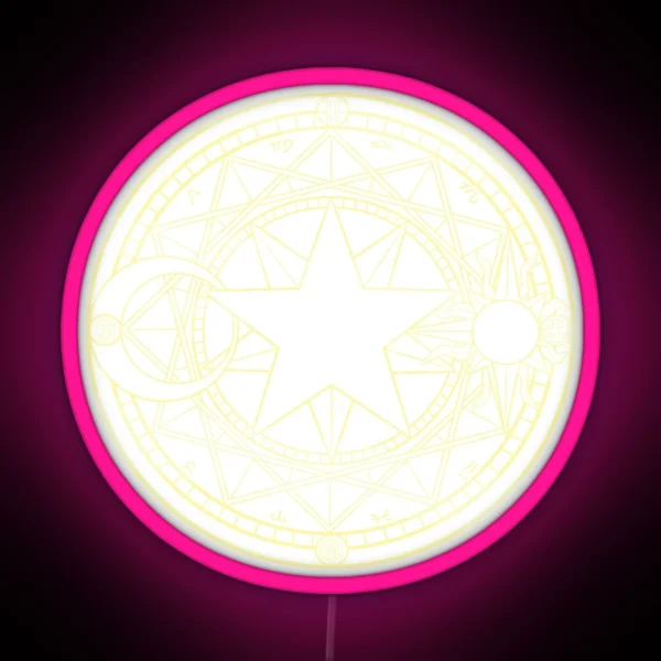 Cardcaptor Sakura Star Crest RGB Neon Sign