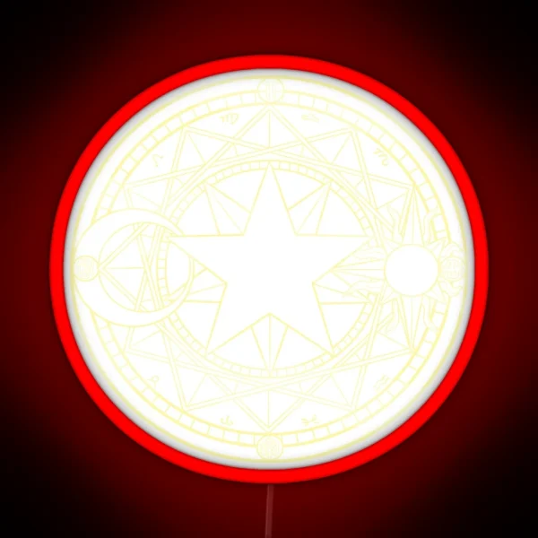Cardcaptor Sakura Star Crest RGB Neon Sign