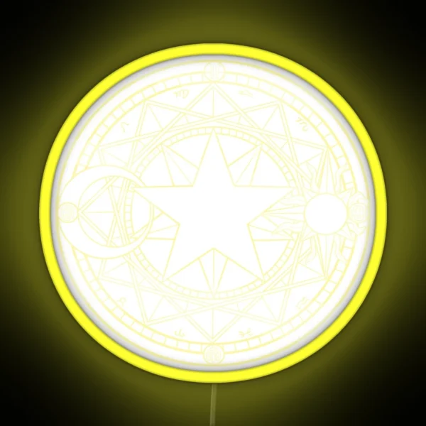 Cardcaptor Sakura Star Crest RGB Neon Sign