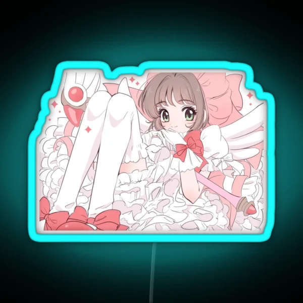 Cardcaptor Sakura Sweet Pink Kinomoto RGB Neon Sign