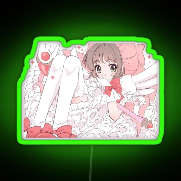 Cardcaptor Sakura Sweet Pink Kinomoto RGB Neon Sign