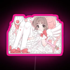 Cardcaptor Sakura Sweet Pink Kinomoto RGB Neon Sign