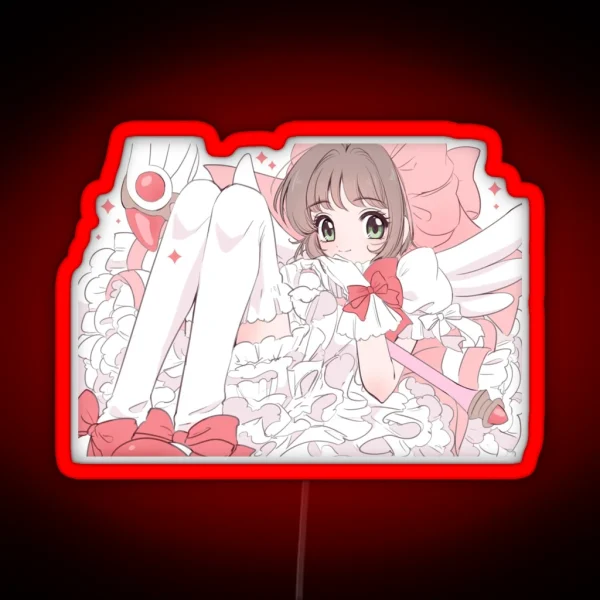 Cardcaptor Sakura Sweet Pink Kinomoto RGB Neon Sign