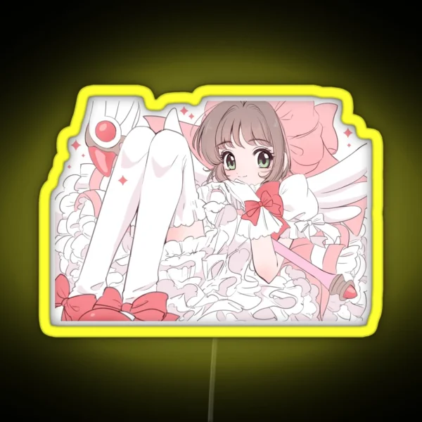 Cardcaptor Sakura Sweet Pink Kinomoto RGB Neon Sign