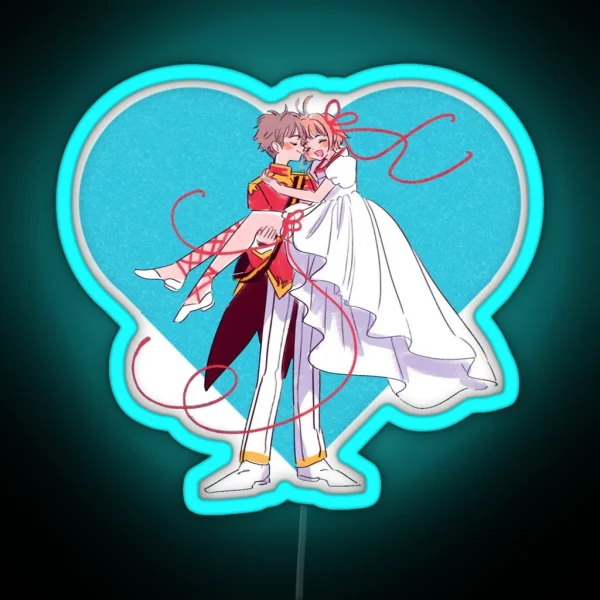Cardcaptor Sakura The Perfect Couple RGB Neon Sign