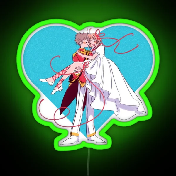 Cardcaptor Sakura The Perfect Couple RGB Neon Sign