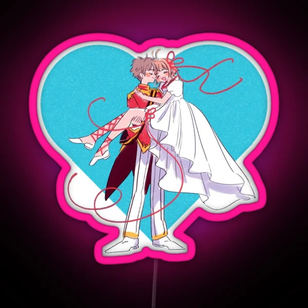 Cardcaptor Sakura The Perfect Couple RGB Neon Sign