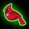 Cardinal I Heart Birds RGB Neon Sign - Image 3