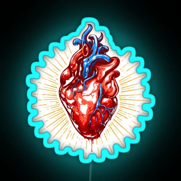 Cardiology Puns Heart Led RGB Neon Sign