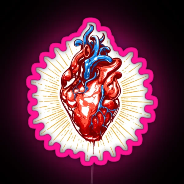 Cardiology Puns Heart Led RGB Neon Sign