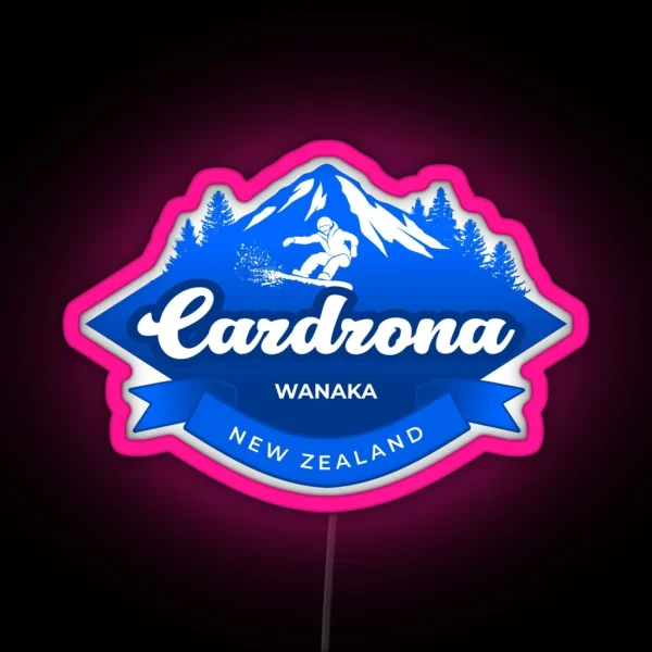 Cardrona Wanaka New Zealand RGB Neon Sign