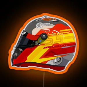 Carlos Sainz 2020 Helmet RGB Neon Sign