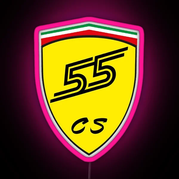 Carlos Sainz 55 Ferrari Formula 1 RGB Neon Sign