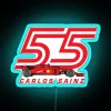 Carlos Sainz 55 Racing Car RGB Neon Sign - Image 2