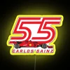 Carlos Sainz 55 Racing Car RGB Neon Sign - Image 5