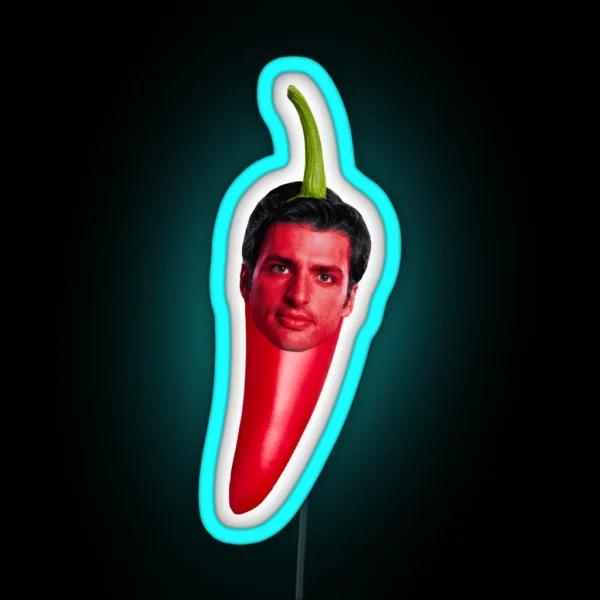 Carlos Sainz AKA Chilli RGB Neon Sign