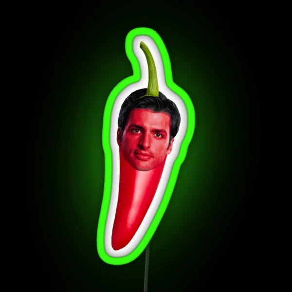 Carlos Sainz AKA Chilli RGB Neon Sign