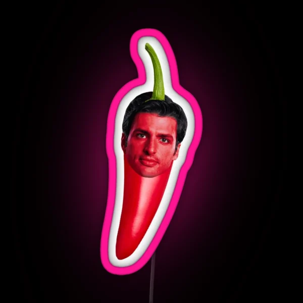Carlos Sainz AKA Chilli RGB Neon Sign