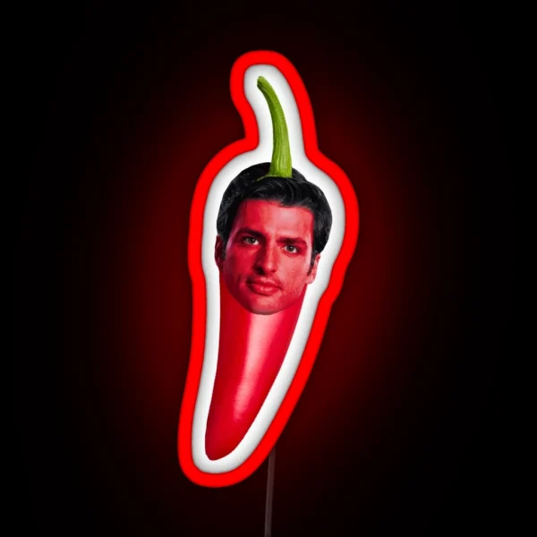 Carlos Sainz AKA Chilli RGB Neon Sign