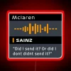 Carlos Sainz F1 Radio Did I Send It RGB Neon Sign - Image 2