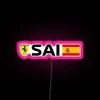 Carlos Sainz Ferrari F1 Driver Logo RGB Neon Sign - Image 6
