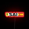 Carlos Sainz Ferrari F1 Driver Logo RGB Neon Sign - Image 2