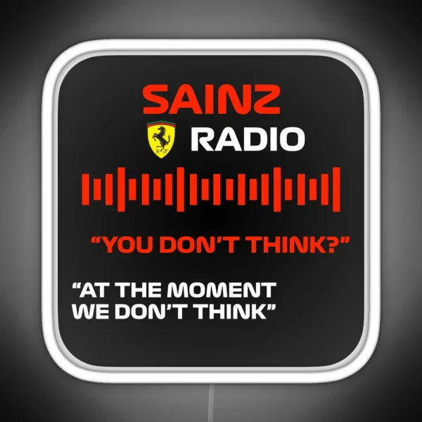 Carlos Sainz Funny Radio RGB Neon Sign