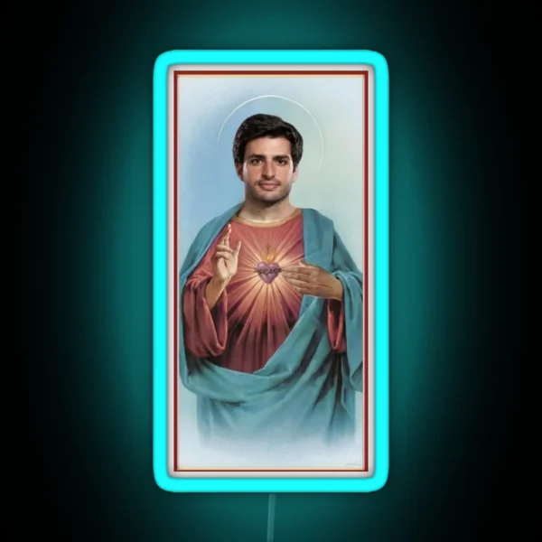 Carlos Sainz Jesus RGB Neon Sign