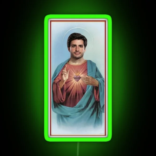 Carlos Sainz Jesus RGB Neon Sign