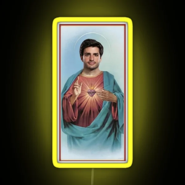 Carlos Sainz Jesus RGB Neon Sign