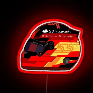 Carlos Sainz Jr 2023 Helmet RGB Neon Sign