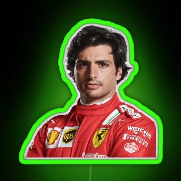 Carlos Sainz RGB Neon Sign