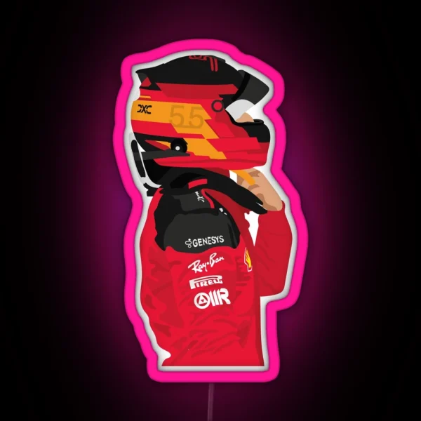 Carlos Sainz Scuderia Ferrari RGB Neon Sign