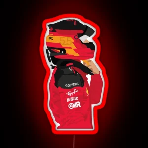 Carlos Sainz Scuderia Ferrari RGB Neon Sign