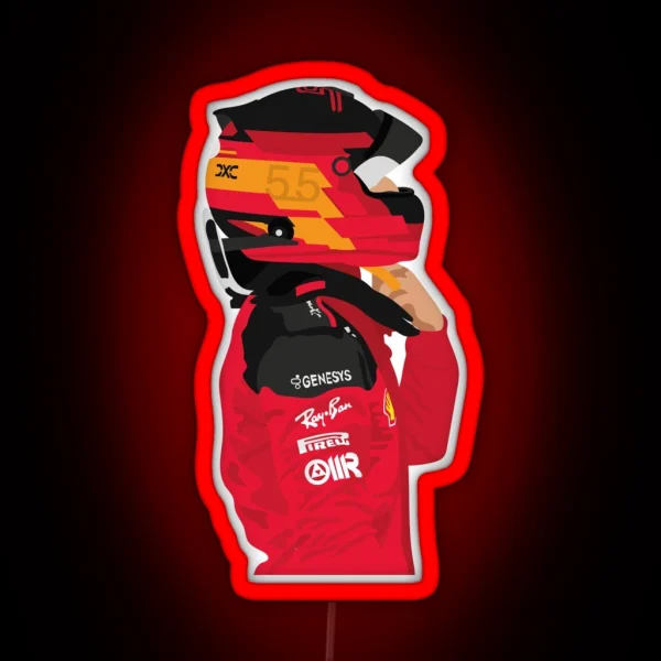 Carlos Sainz Scuderia Ferrari RGB Neon Sign