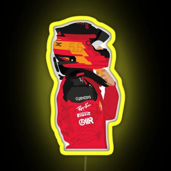 Carlos Sainz Scuderia Ferrari RGB Neon Sign